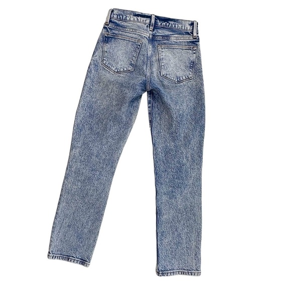 Frame Denim Le High Straight jeans high waist acid wash stretch 24 - Picture 7 of 16